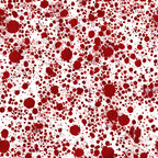 blood red, crimson, white background, spatter pattern, splatter design, droplets, stains, halloween fabric, horror theme, gothic style,, fabric panel, medical theme, forensic pattern, dramatic contrast, irregular spots, scattered design, creepy aesthetic, specialty print