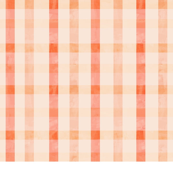 peach, blush, coral, salmon, cream, ivory, gingham, check pattern, plaid, squares, geometric, soft pastels, watercolor effect,, fabric panel, spring colors, warm tones, checkered design, peachy pink, subtle texture