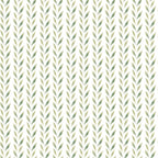 sage green, cream, white, leaf pattern, botanical motif, vine design, nature inspired,, fabric panel, delicate leaves, organic shapes, soft green, muted tones, flowing vines, botanical print, natural elements, spring theme, fresh foliage, repeating pattern, garden motif