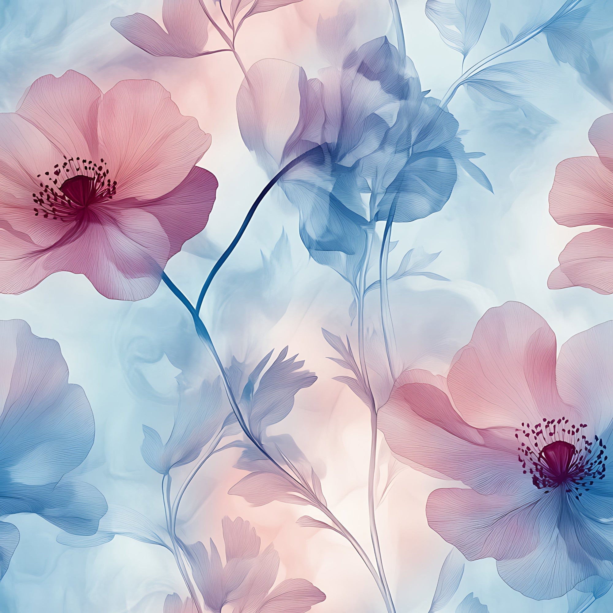 Blossom Mist Delight Pattern 12 Minky Fabric