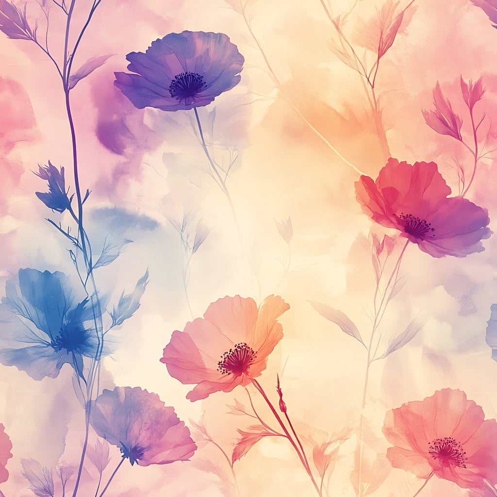 Blossom Mist Delight Pattern 15 Minky Fabric