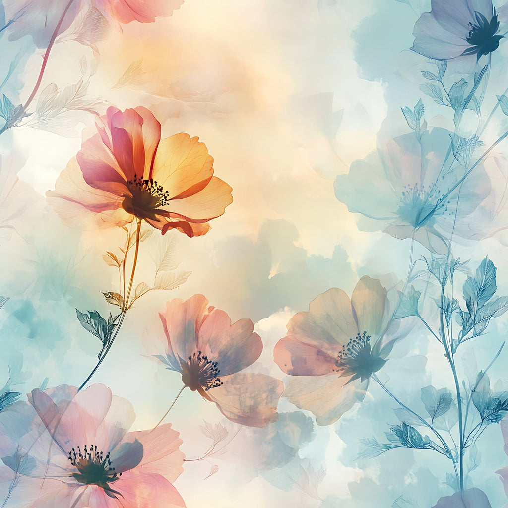 Blossom Mist Delight Pattern 18 Minky Fabric