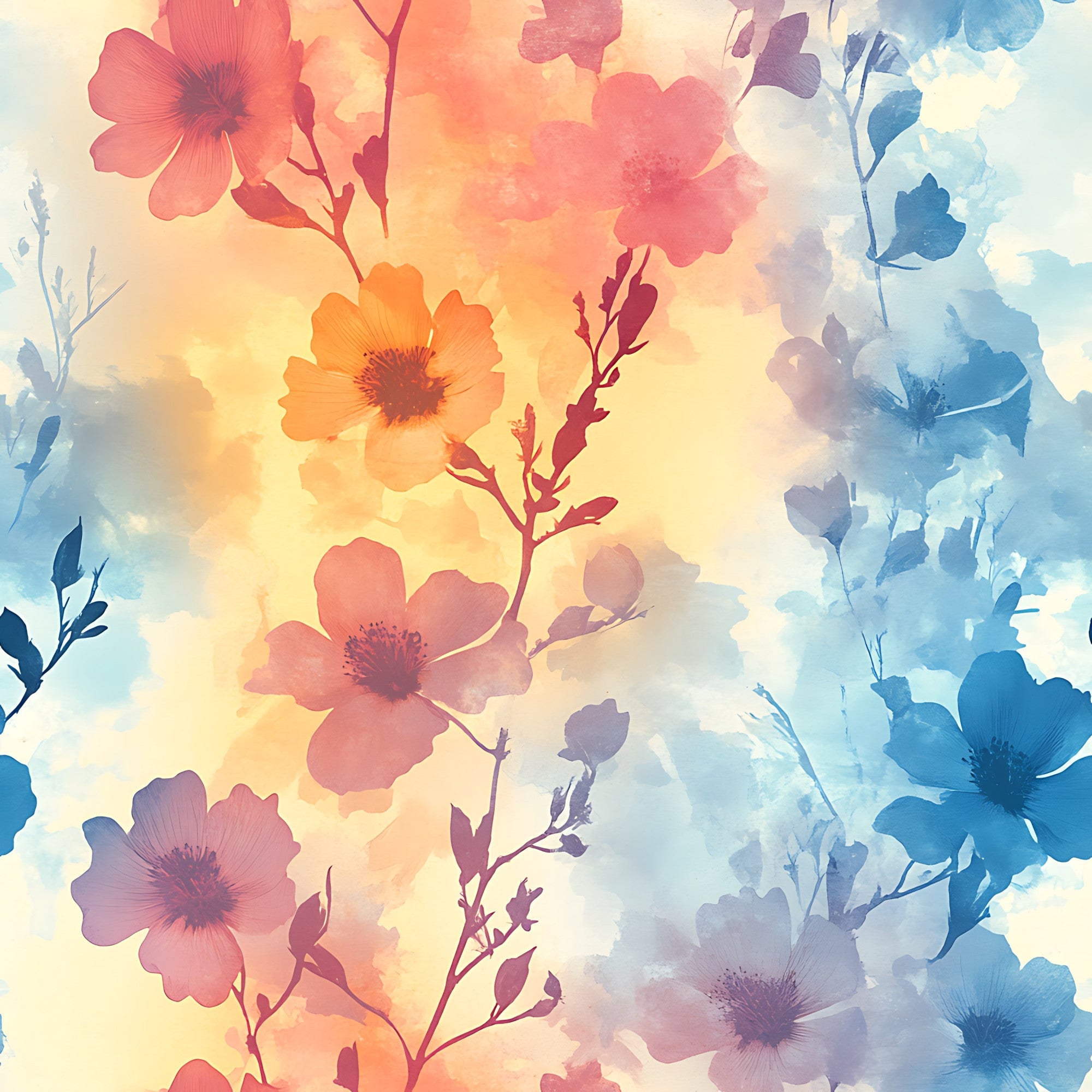 Blossom Mist Delight Pattern 3 Minky Fabric