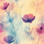 Blossom Mist Delight Pattern 6 Minky Fabric