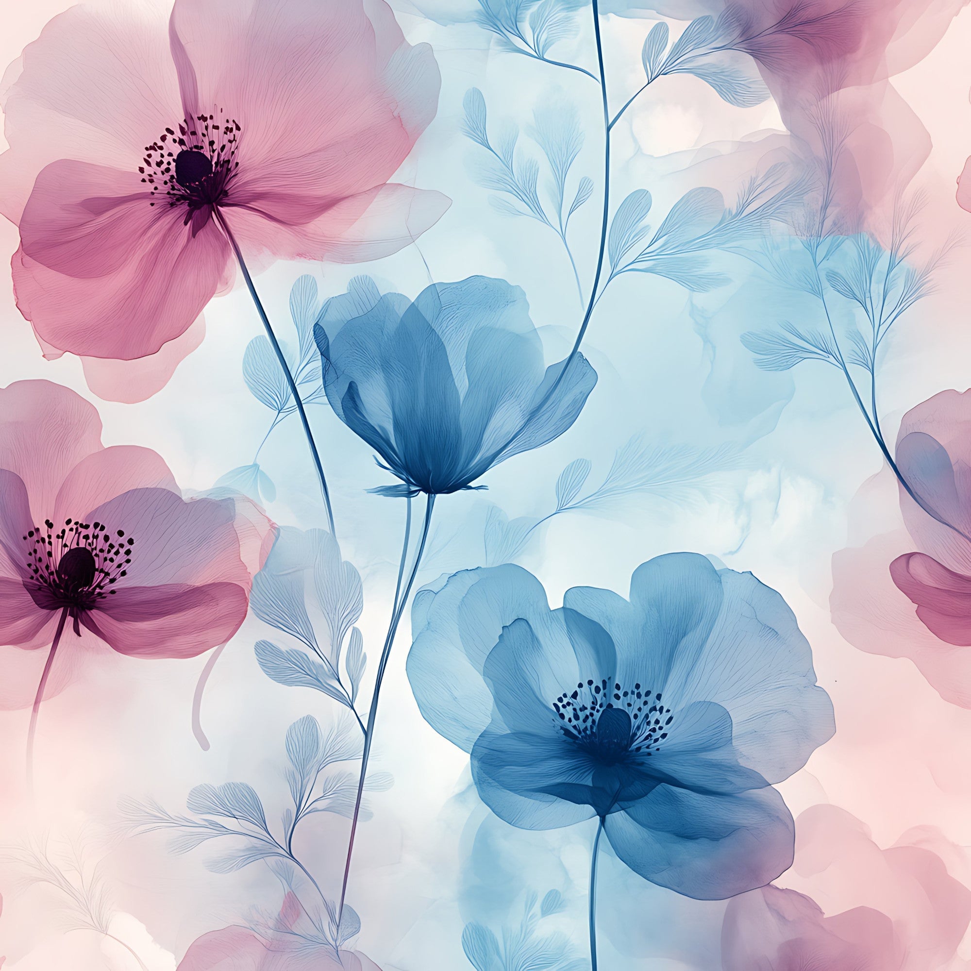 Blossom Mist Delight Pattern 9 Minky Fabric