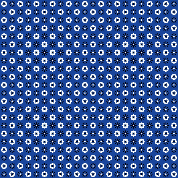 blue bandana, navy blue, white flowers, geometric pattern, repeating motif, star shapes, floral design,, fabric panel, western style, americana, cowboy theme, contrast colors, symmetrical pattern, craft fabric, sewing material, two-tone design, decorative flowers, vintage inspired