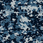 navy blue, steel blue, light gray, white, digital camouflage, military pattern, pixelated design, geometric shapes, tactical camo, modern camouflage,, fabric panel, contemporary style, uniform pattern, blue tones, grayscale accents, structured design, military theme, cotton fabric, repeating motif