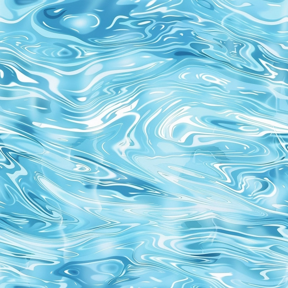 blue, turquoise, aqua, white, water pattern, swirling, marbled effect, fluid design, abstract waves, flowing lines, ocean inspired, liquid texture,, fabric panel, seamless pattern, organic swirls, contemporary style, watercolor effect, dynamic movement, artistic design