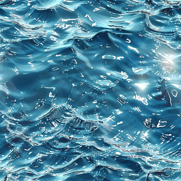 blue water, ocean waves, aqua, turquoise, teal, navy blue, water surface, ripples, flowing water, liquid texture, realistic water, sea pattern, ocean fabric,, fabric panel, nature pattern, water reflections, wave motion, maritime theme, coastal design