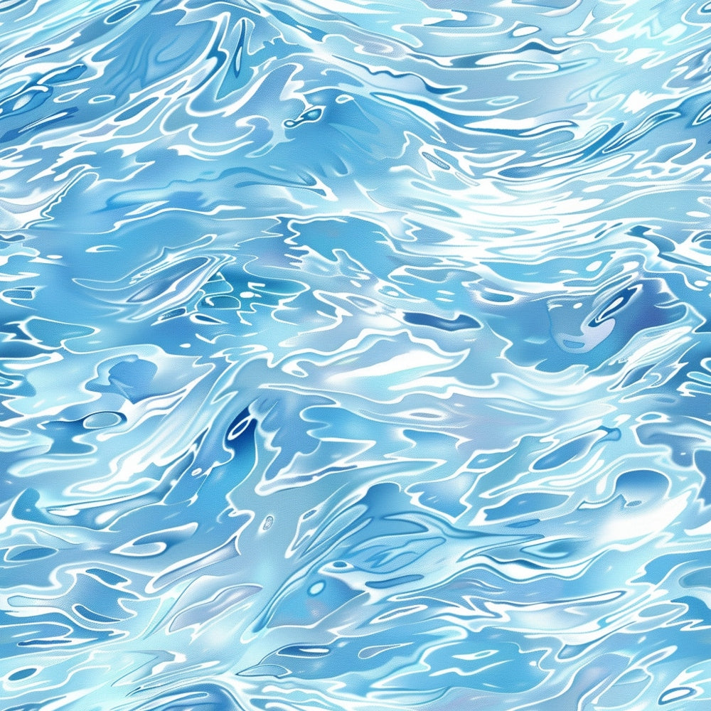 blue water, aqua, turquoise, white, flowing water, liquid patterns, ripples, waves, water surface, marbled effect, fluid design, abstract water, ocean waves, swimming pool, water texture,, fabric panel, serene mood, contemporary style, seamless pattern