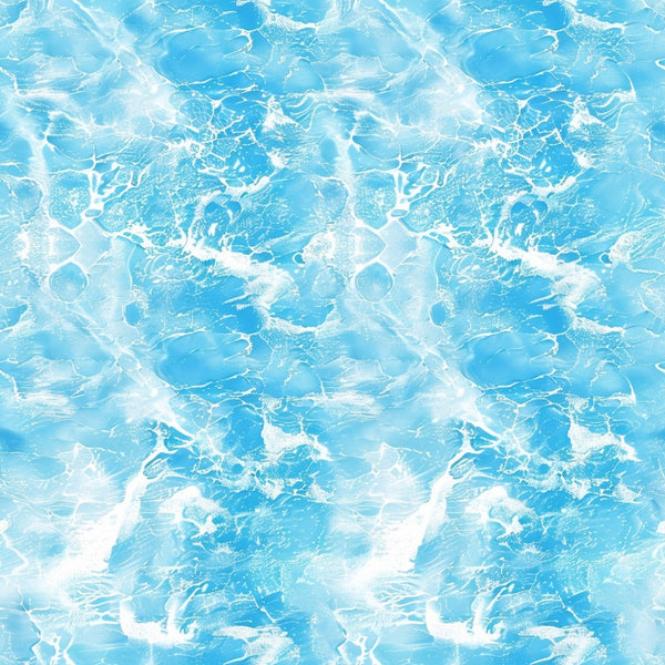 blue, turquoise, aqua, white, water pattern, ocean waves, swimming pool, ripples, fluid motion, abstract swirls, aquatic design,, fabric panel, watery texture, liquid movement, sea foam, splashing, nautical theme, summer vibes, refreshing
