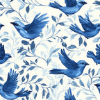 Blue Jay Feather Trails Pattern 15 Minky Fabric