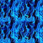 blue flames, electric blue, cyan, navy blue, fire pattern, flame design, swirling flames, dancing fire, abstract flames,, fabric panel, dramatic pattern, intense design, flowing flames, blue fire, flame motif, quilting fabric, cotton fabric, mystical flames, artistic flames
