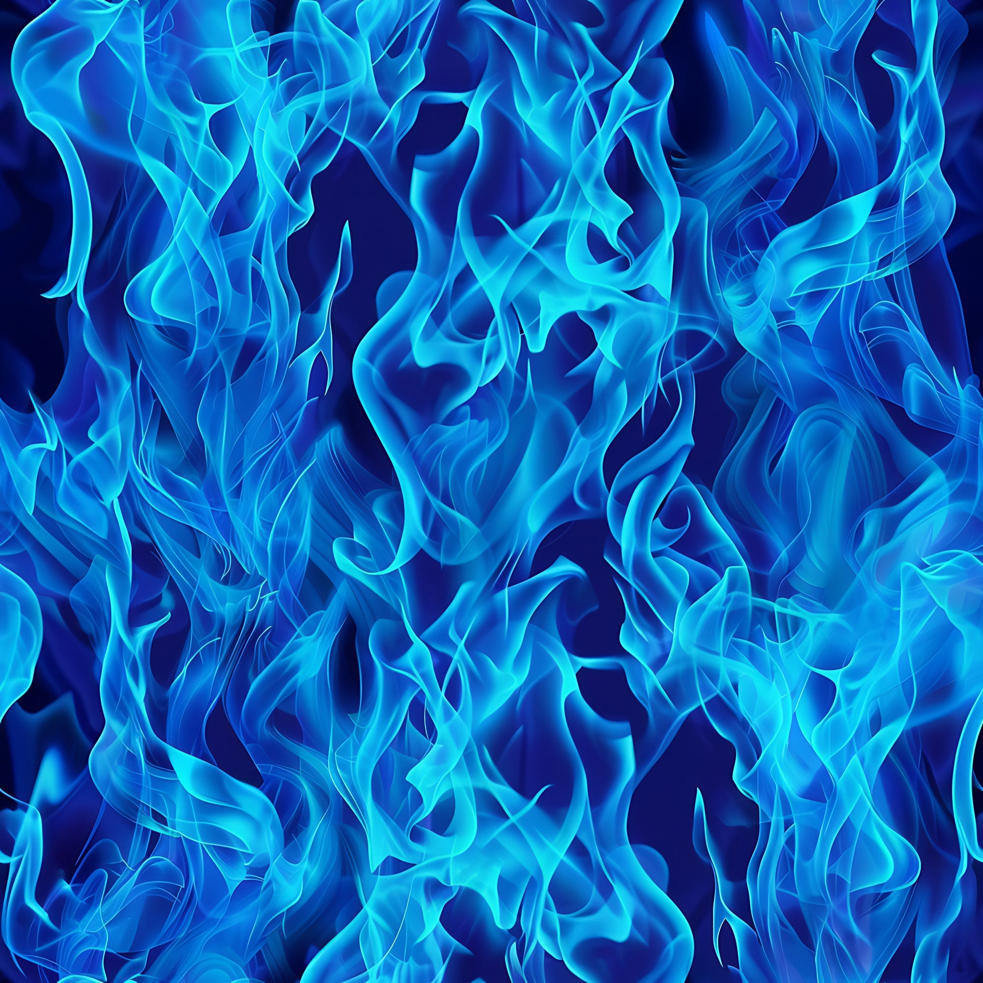 blue flames, electric blue, turquoise, navy blue, fire pattern, flame design, abstract flames, flowing flames, smoky texture, heat waves,, fabric panel, dramatic pattern, intense blue, swirling flames, fire motif, contemporary design, bold colors, organic shapes, fluid movement