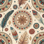 Earthen Plumes Pattern 10 Minky Fabric
