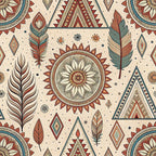 Earthen Plumes Pattern 9 Minky Fabric