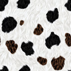 brown, white, black, cow spots, cow pattern, animal print, farm theme,, fabric panel, rustic, country style, bovine, spotted pattern, natural colors, barnyard, agricultural, pastoral, mammal, livestock, dairy cow