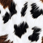brown, white, black, cow pattern, animal print, spots, patches, cowhide, fur texture, realistic, natural, rustic, farm theme,, fabric panel, western style, country, barnyard, livestock, bovine