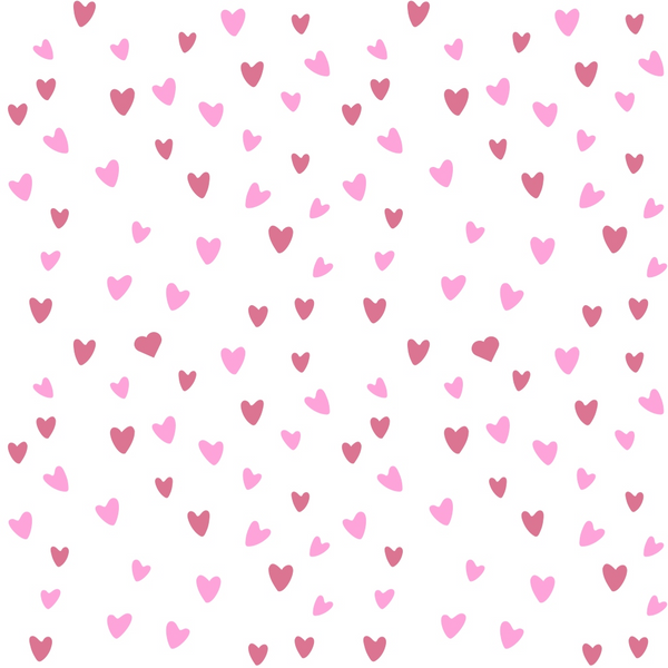 pink hearts, rose pink, dusty rose, scattered hearts, heart pattern, repeating design, romantic motif, breast cancer awareness,, fabric panel, love symbols, feminine design, soft pink tones, heart shapes, valentine's theme, crafting material, sewing fabric, awareness ribbon colors, delicate pattern, charity theme