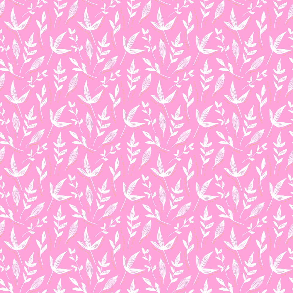 pink, white, floral pattern, botanical design, leaves, branches, nature motifs, repeating pattern,, fabric panel, breast cancer awareness, delicate florals, soft pink background, feminine design, crafting material, sewing fabric, cotton fabric, botanical print, coordinating fabric, cancer support