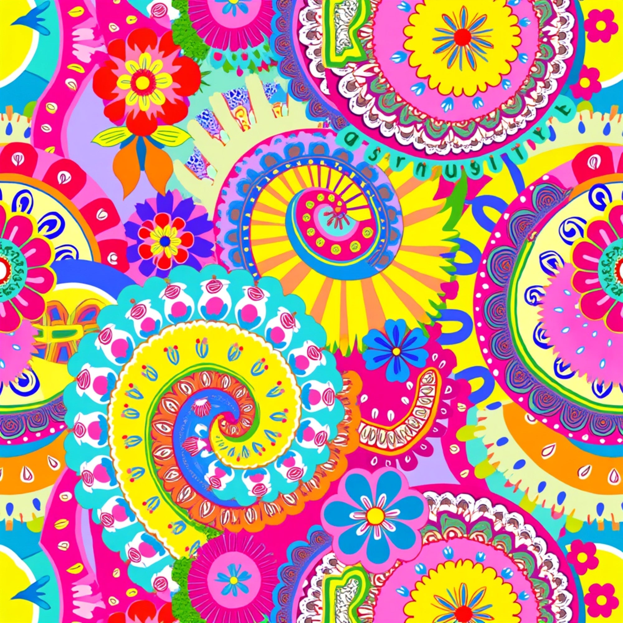 Fiesta Blooms Pattern 11 Minky Fabric