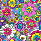 Fiesta Blooms Pattern 2 Minky Fabric