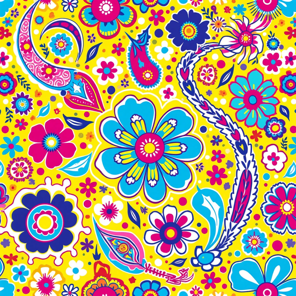 Fiesta Blooms Pattern 4 Minky Fabric