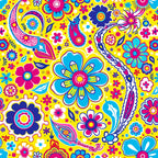Fiesta Blooms Pattern 4 Minky Fabric