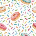 Bright Rainbow Pattern 16 Minky Fabric