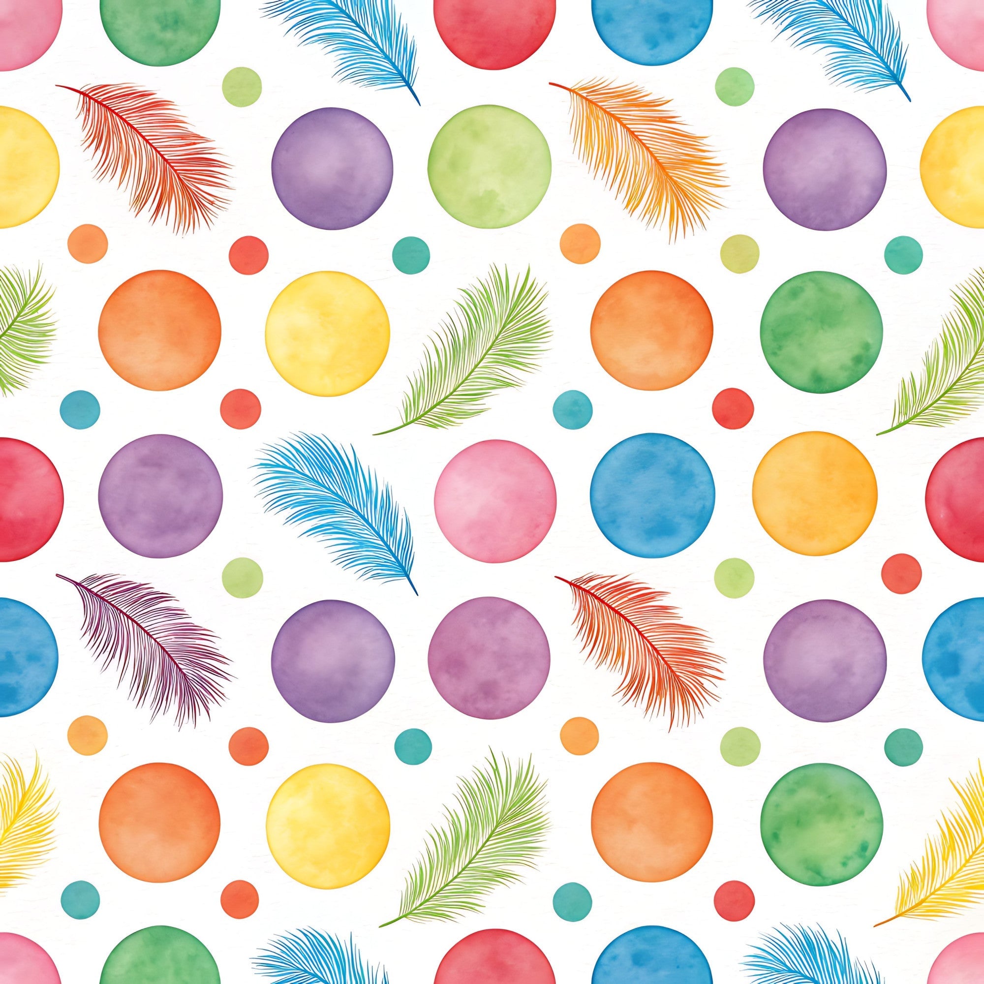 Bright Rainbow Pattern 2 Minky Fabric