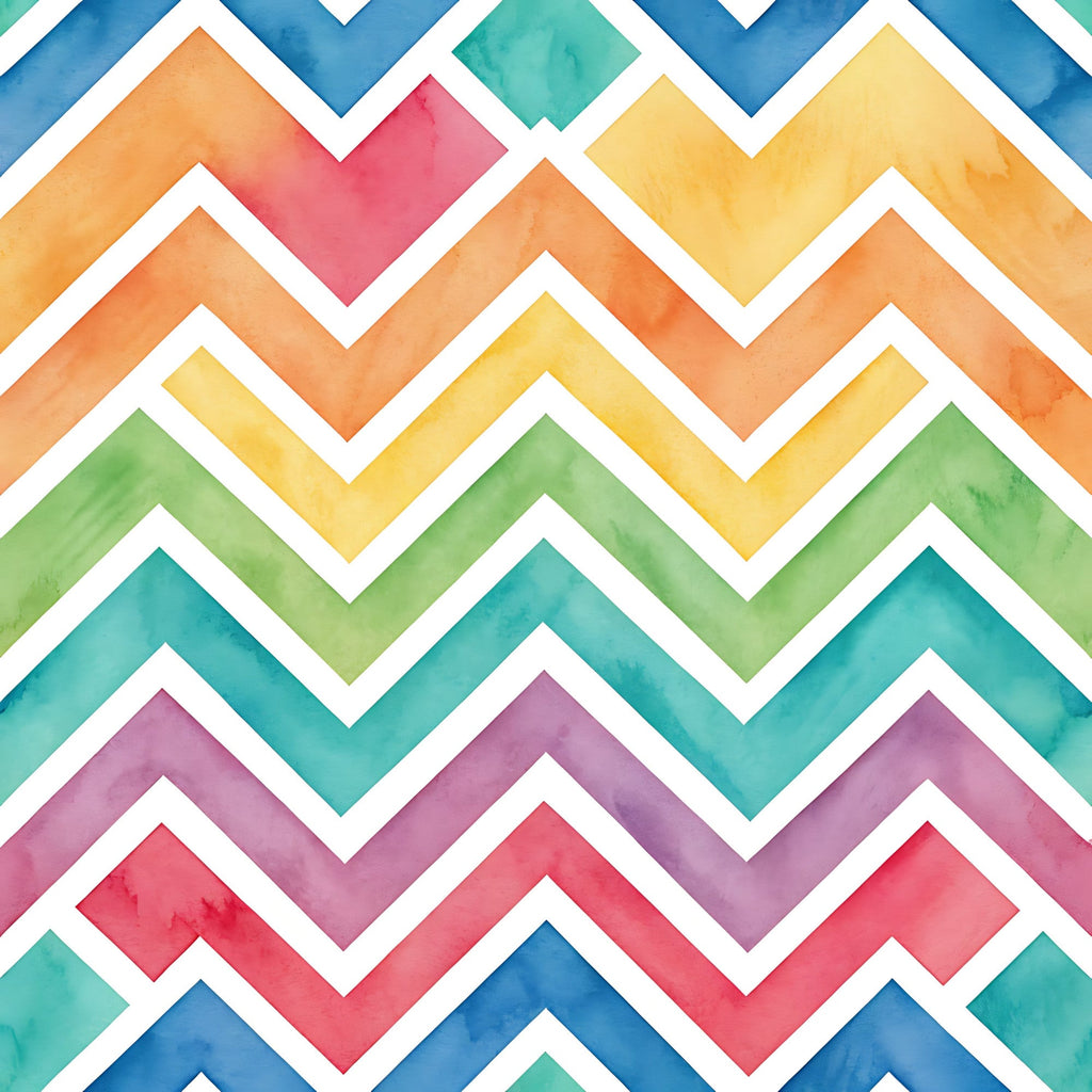 Bright Rainbow Pattern 3 Minky Fabric