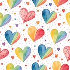 Bright Rainbow Pattern 4 Minky Fabric