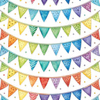 Bright Rainbow Pattern 9 Minky Fabric
