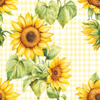 Golden Gingham Pattern 12 Minky Fabric