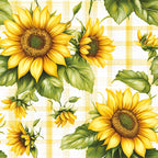 Golden Gingham Pattern 18 Minky Fabric