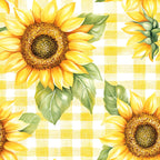 Golden Gingham Pattern 19 Minky Fabric