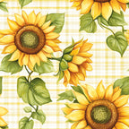 Golden Gingham Pattern 20 Minky Fabric