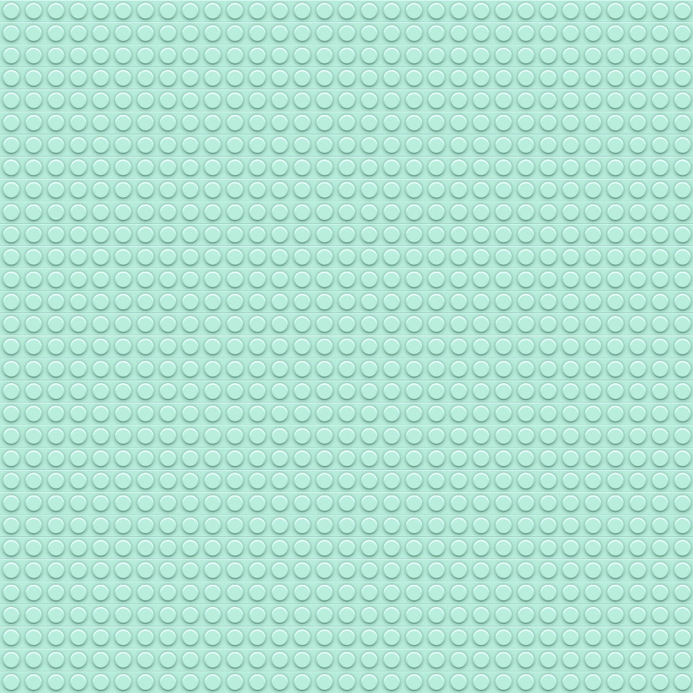 mint green, sage green, circular dots, building blocks pattern, geometric design, repetitive pattern,, fabric panel, crafting material, sewing fabric, uniform pattern, textured circles, raised dots, monochromatic, subtle texture, construction theme, building motif, structured design, cotton fabric, quilting supplies