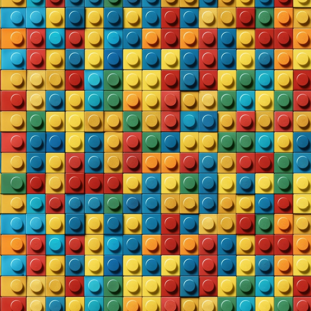 building blocks, lego bricks, colorful blocks, red, blue, yellow, green, orange, geometric pattern, toy blocks, children's fabric, playful design, bright colors,, fabric panel, kids theme, construction blocks, interlocking bricks, vibrant pattern, toy inspired