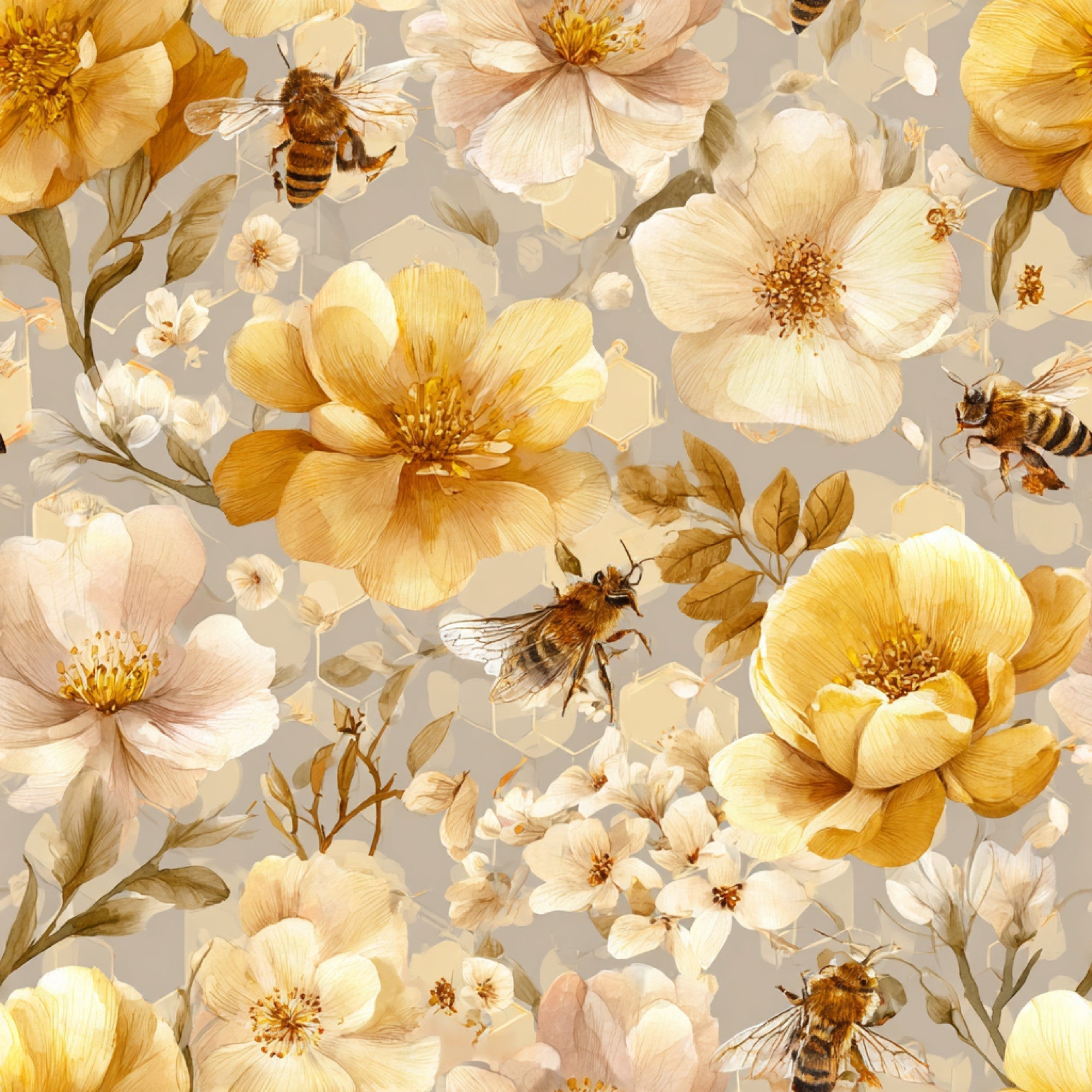 Busy Bee Pattern 15 Minky Fabric