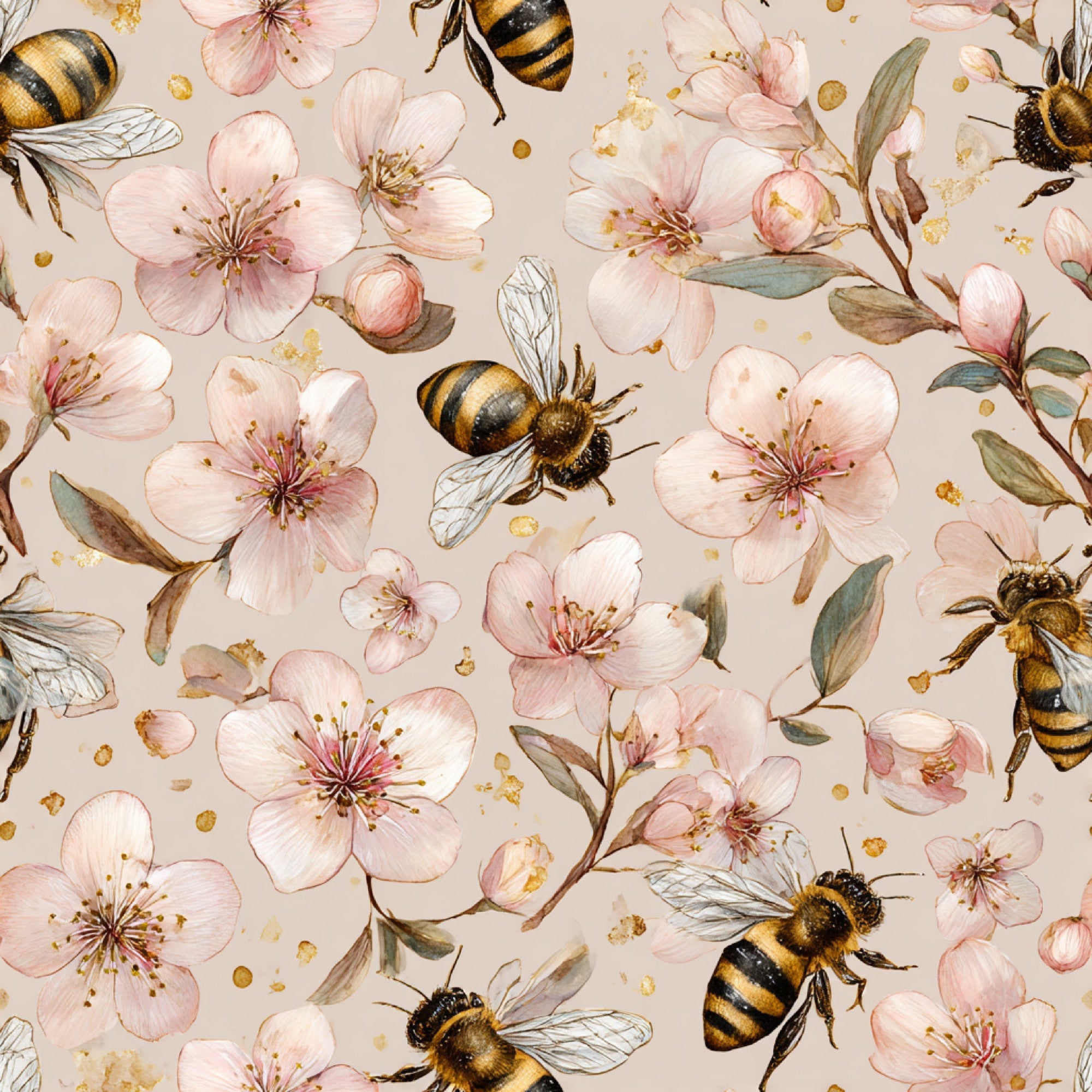 Busy Bee Pattern 16 Minky Fabric