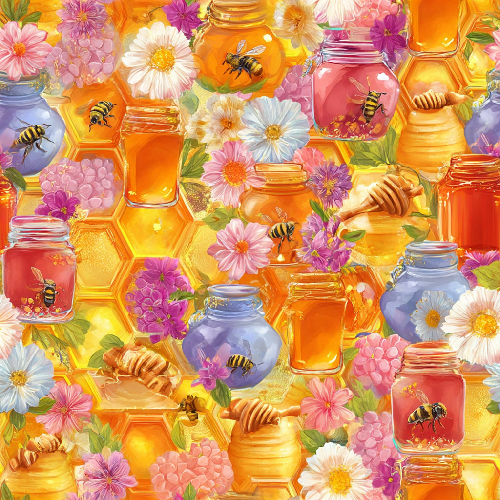 Busy Bee Pattern 18 Minky Fabric