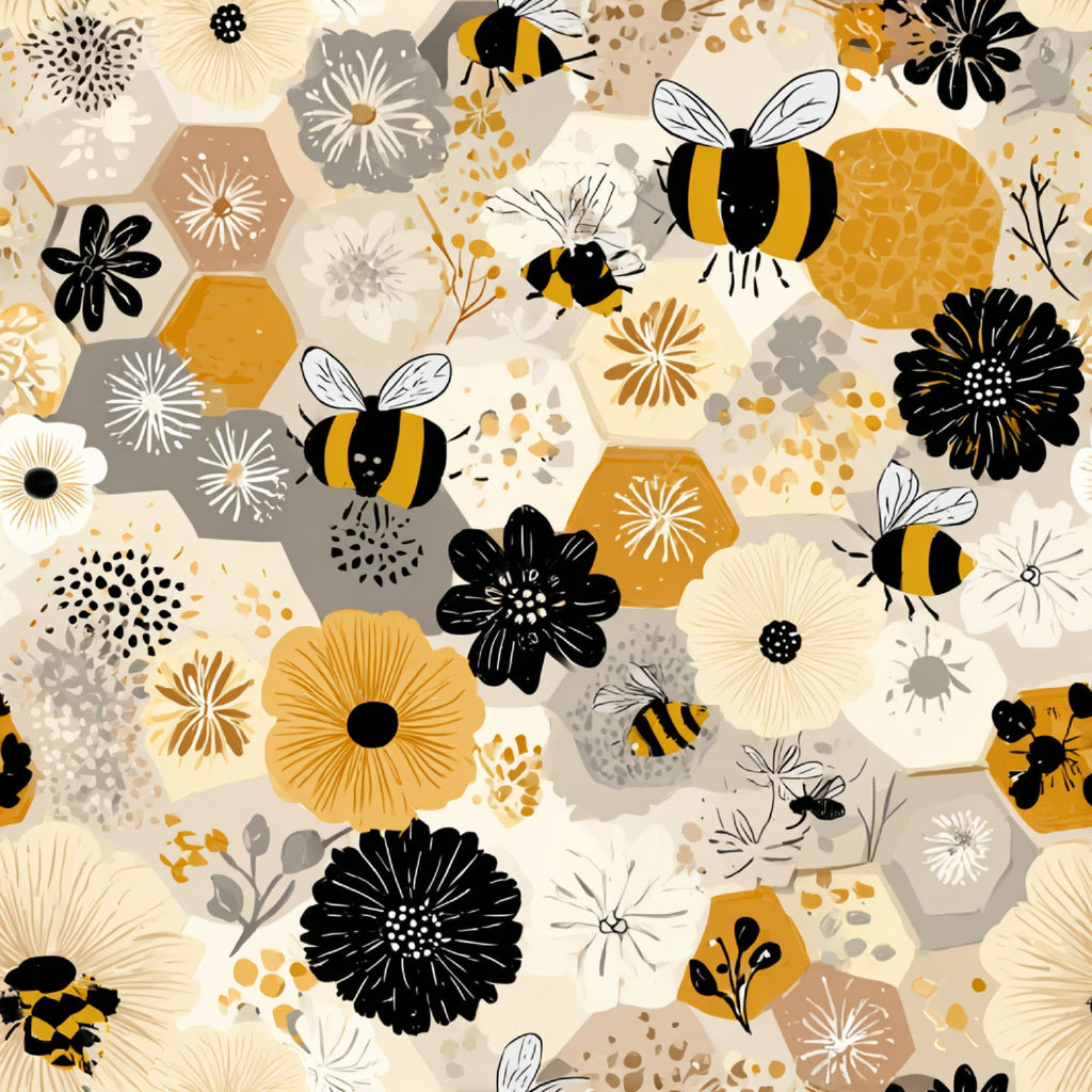 Busy Bee Pattern 19 Minky Fabric
