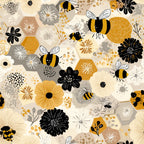 Busy Bee Pattern 19 Minky Fabric