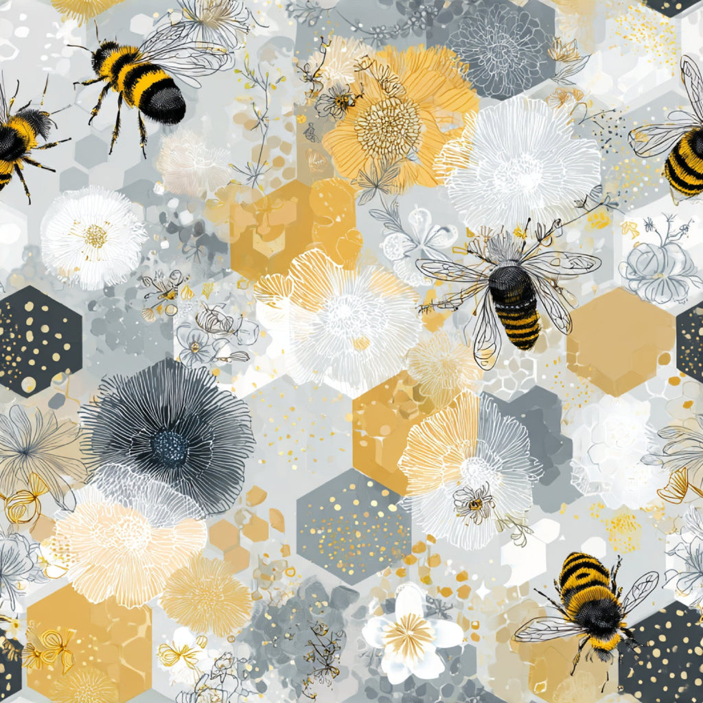 Busy Bee Pattern 20 Minky Fabric