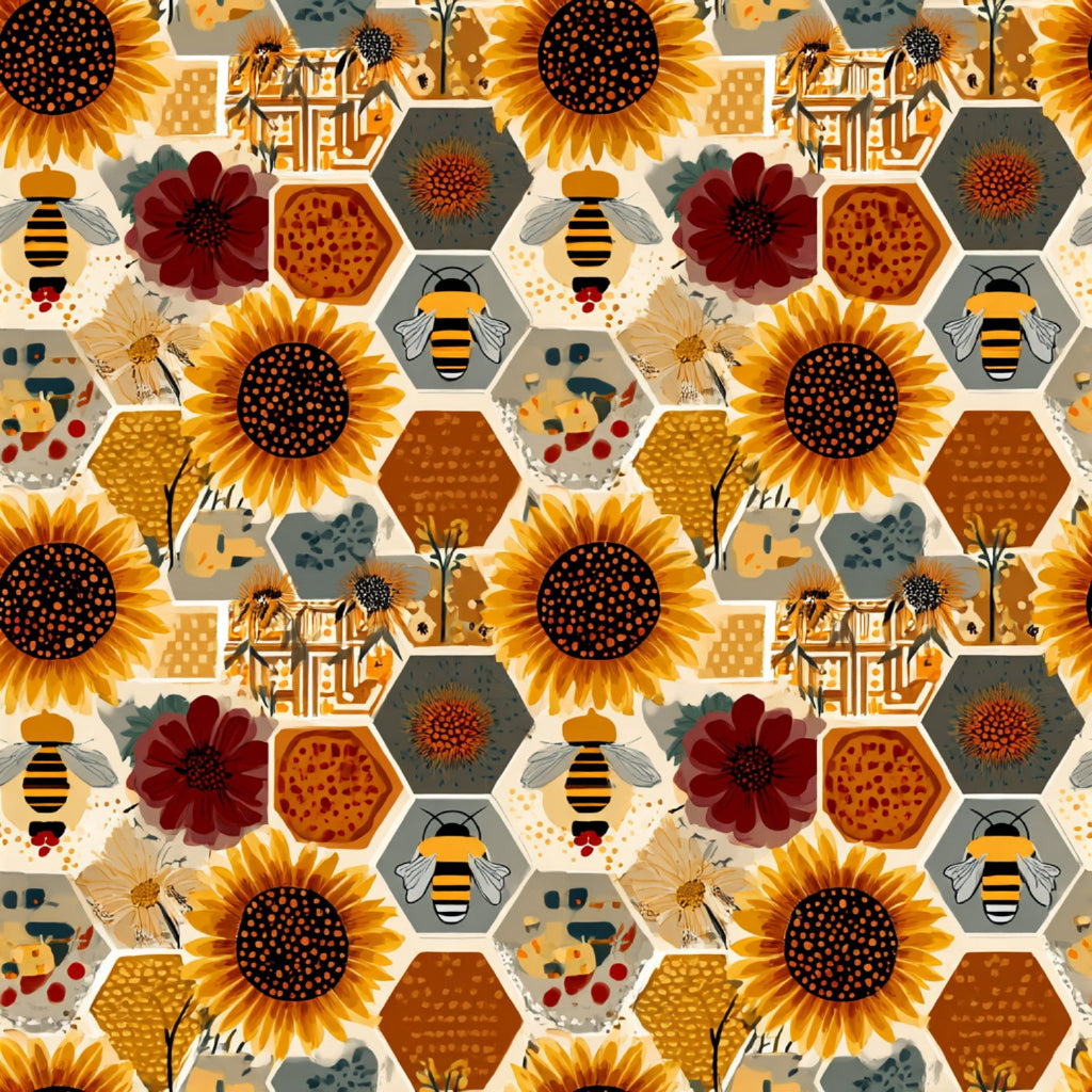 Busy Bee Pattern 22 Minky Fabric