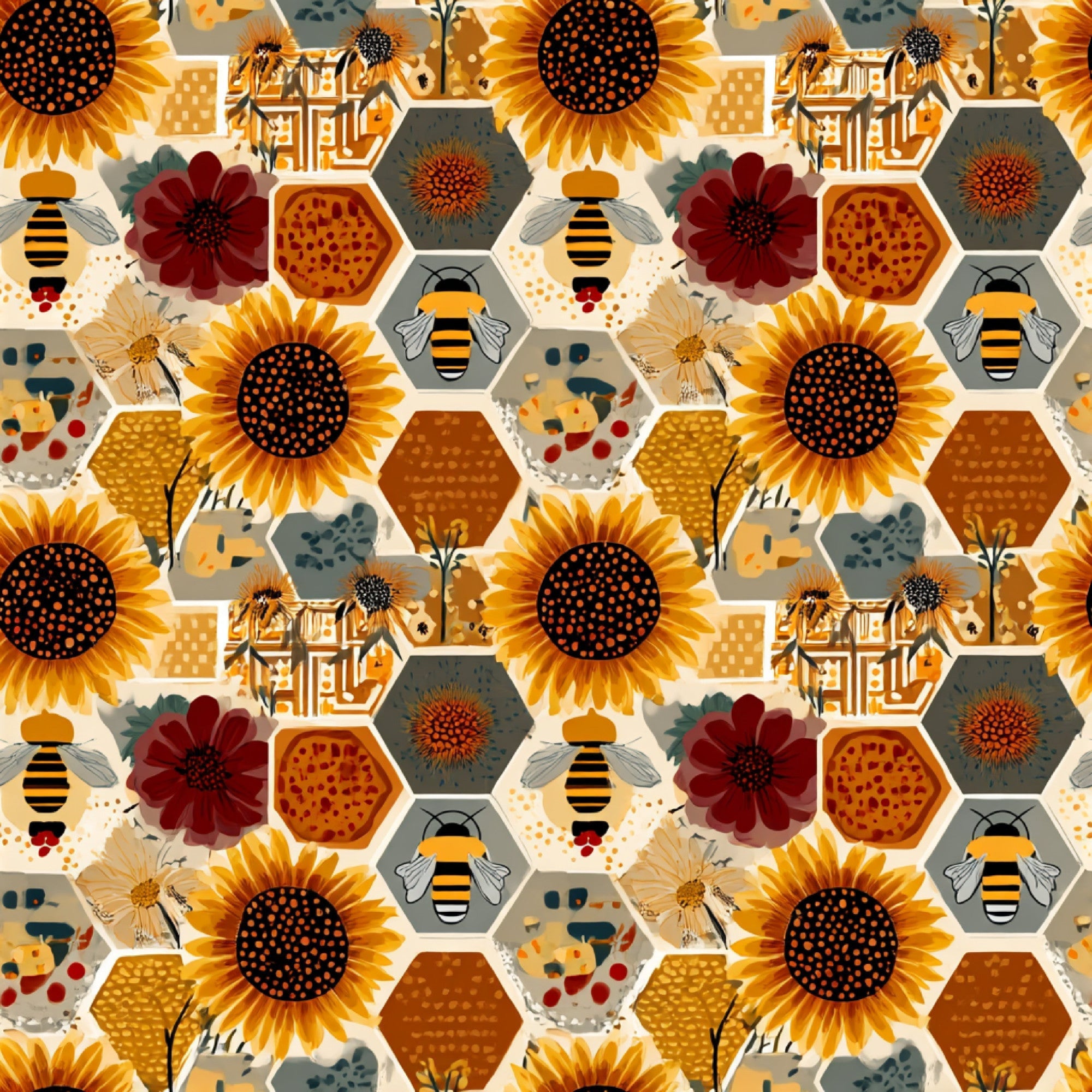 Busy Bee Pattern 22 Minky Fabric