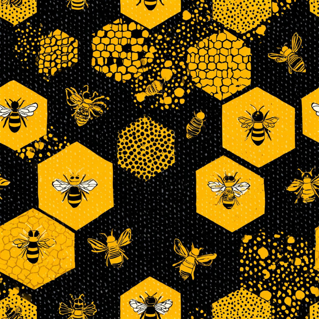 Busy Bee Pattern 23 Minky Fabric