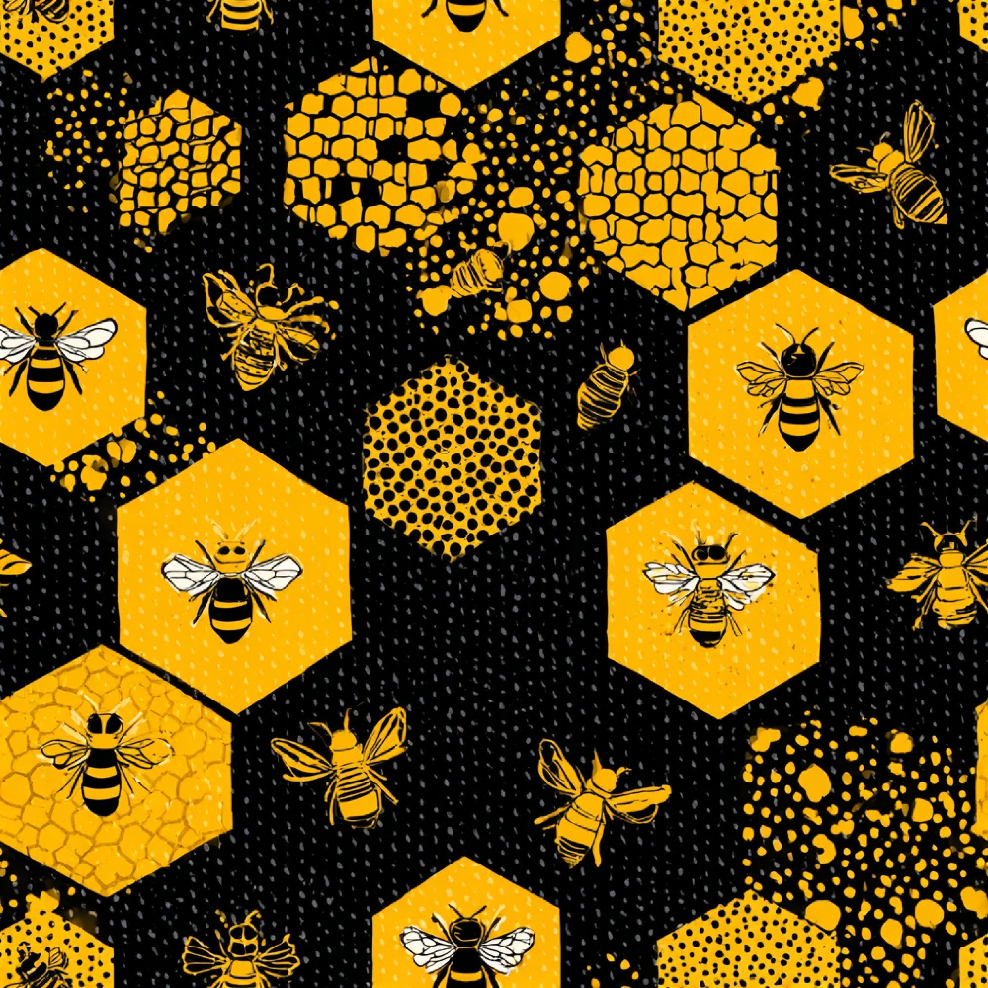 Busy Bee Pattern 23 Minky Fabric