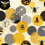 Busy Bee Pattern 24 Minky Fabric